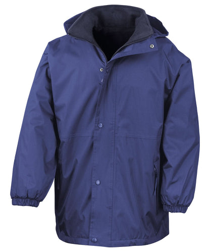 Result Junioryouth reversible StormDri 4000 jacket R160J - Royal Navy - Customisable Jacket