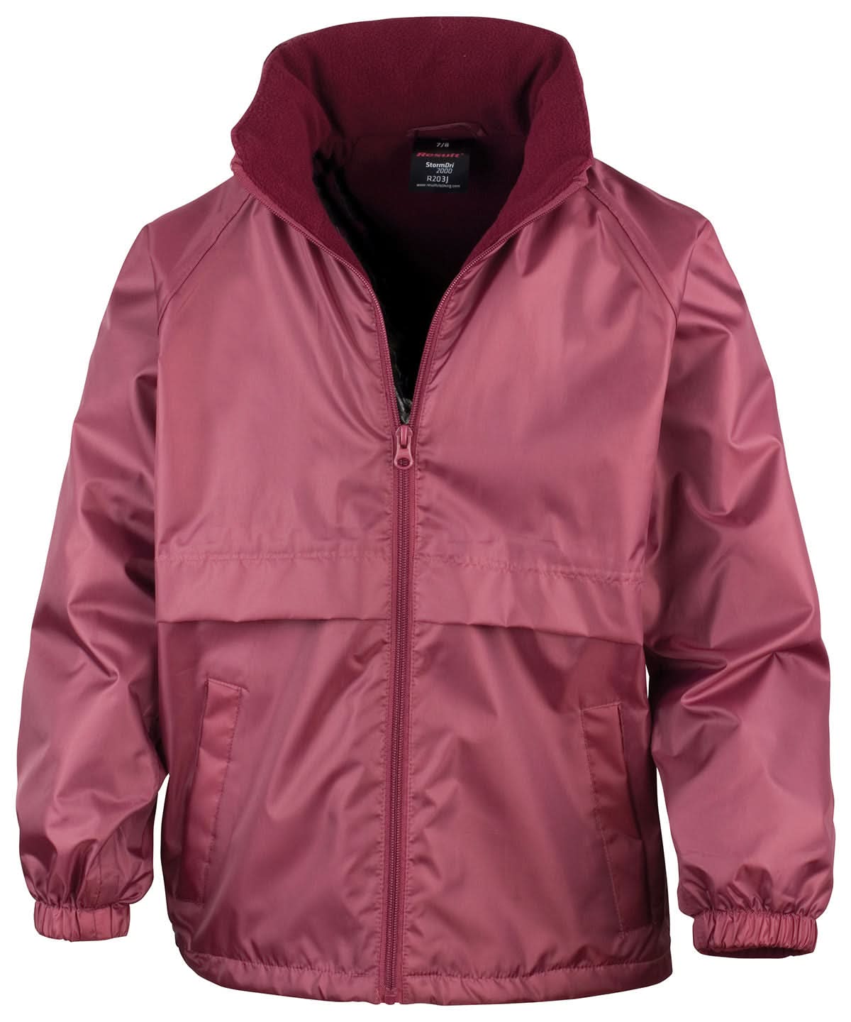 Result Core Core junior microfleece lined jacket R203J - Burgundy - Customisable Jacket