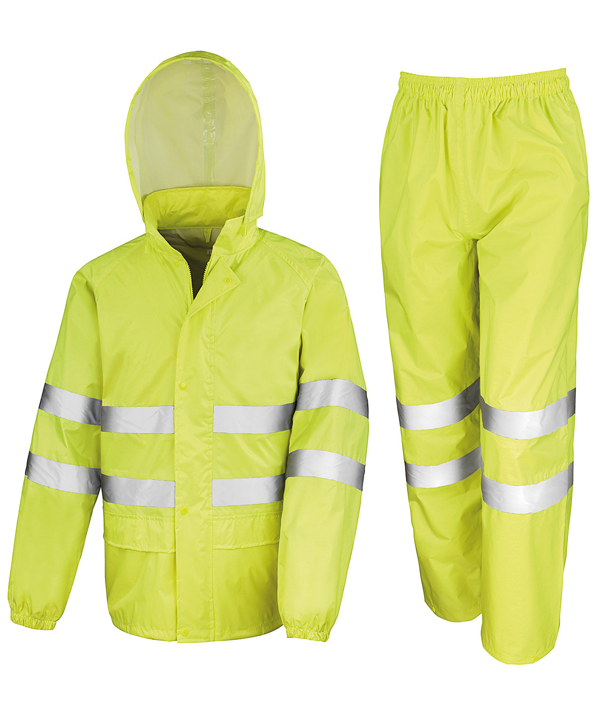 Hi Vis Waterproof Suit - R216X - Fluro Yellow - Customisable Safetywear