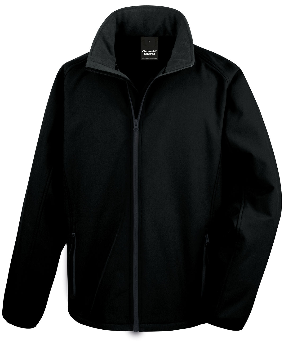 Core Mens Printable Softshell - R231M - Black Black 5XL - Customisable Outerwear