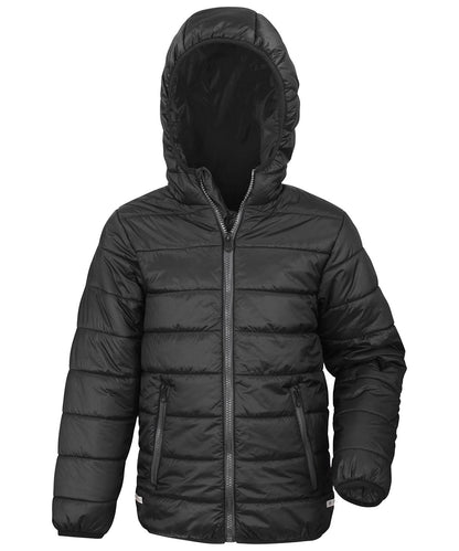 Result Core Core junior soft padded jacket R233J - Black - Customisable Jacket