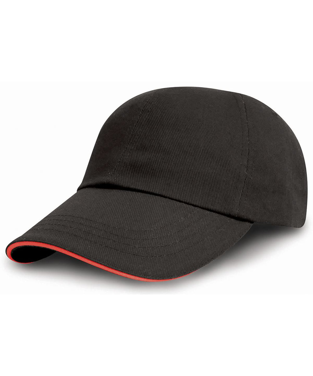Brushed coton printersembroiderers cap with sandwich peak - RC50X