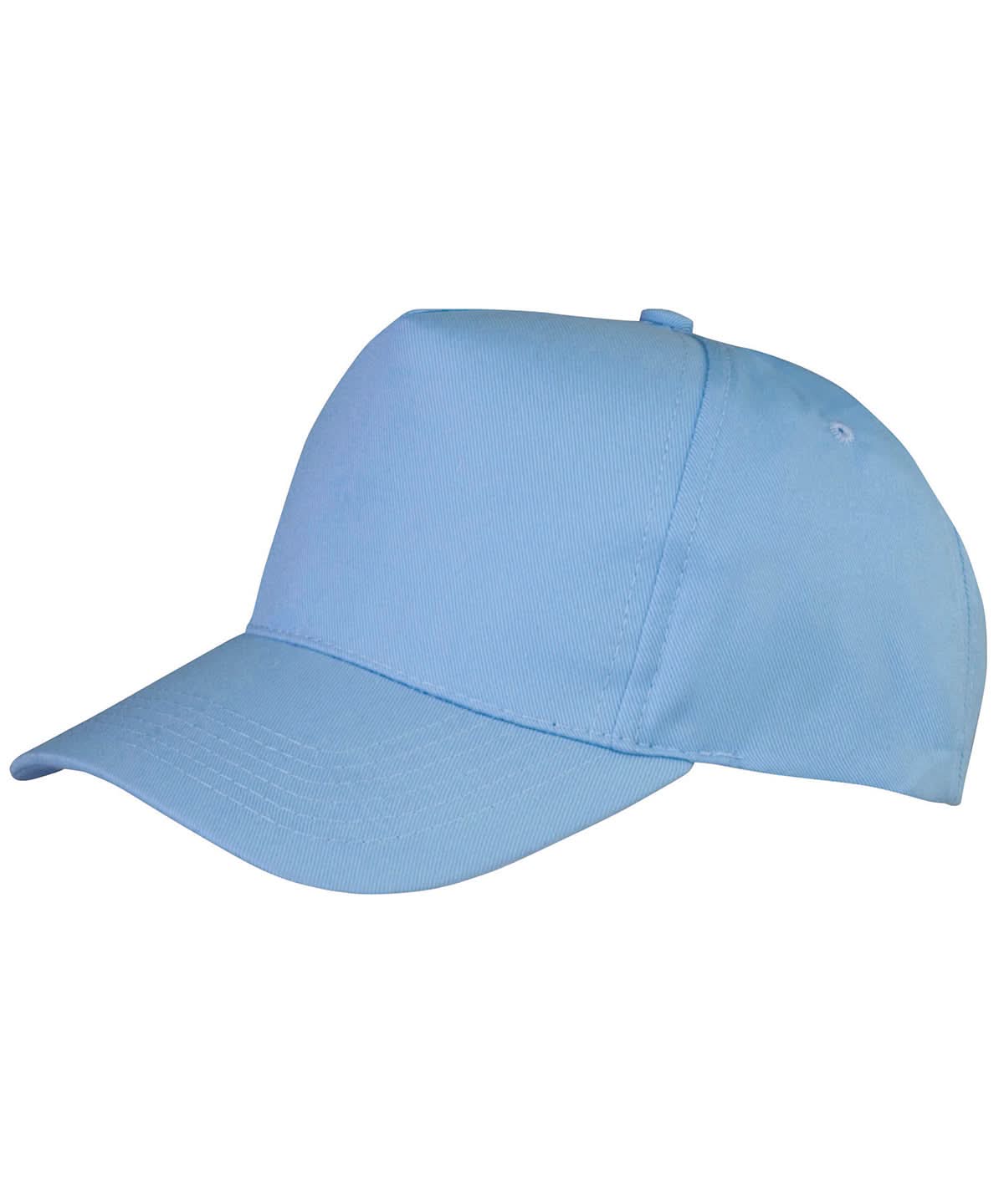 Result Headwear Boston junior 6535 polycotton cap RC84J - Sky One size - Customisable Caps