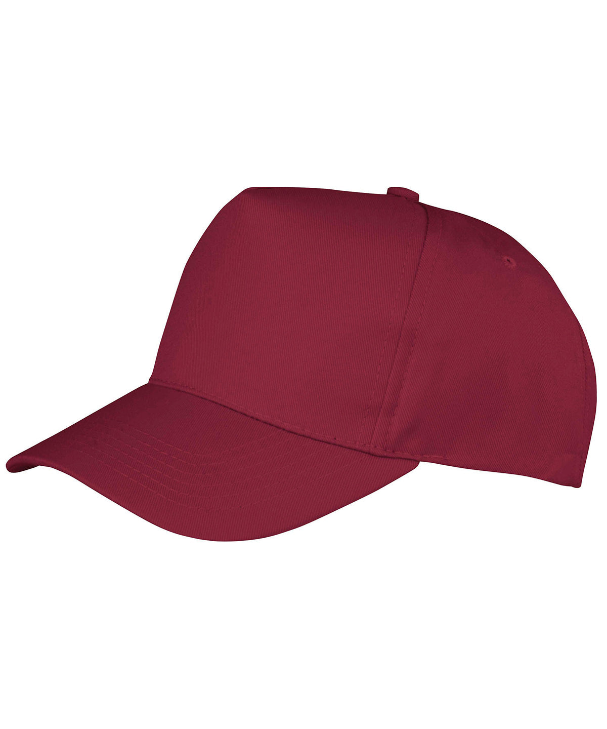 Boston 5 Panel Printers Cap - RC84X - Burgundy O S - Customisable Caps