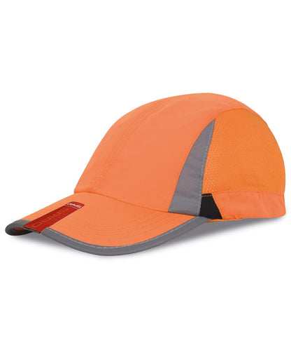 Result Headwear Sport cap RC86X - Orange Black One size - Customisable Caps