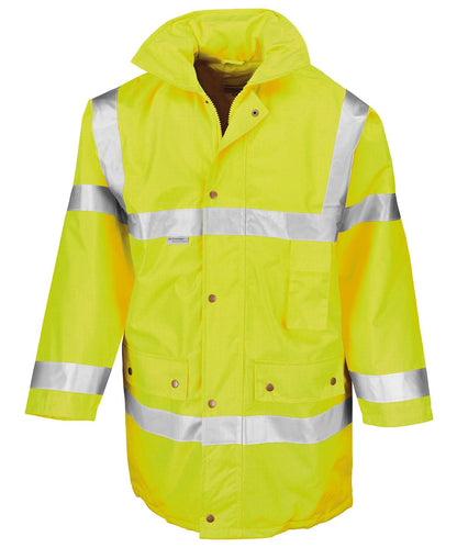 Result Safeguard N ISO 20471 Safety jacket RE18A - Fluorescent Yellow - Customisable Jacket