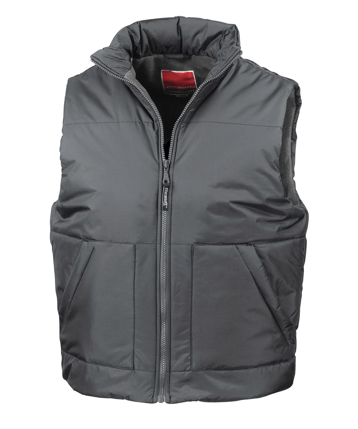 Result Fleece lined bodywarmer RE44A - Dark Grey - Customisable Bodywarmers