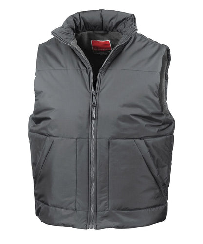 Result Fleece lined bodywarmer RE44A - Dark Grey - Customisable Bodywarmers