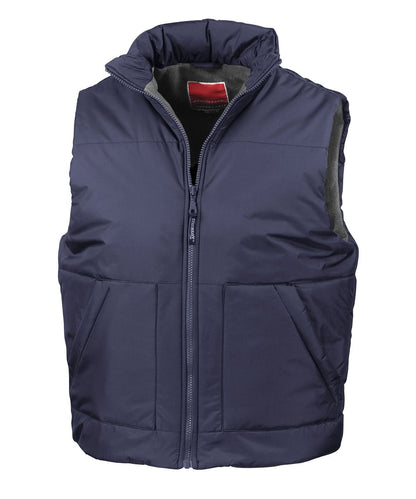 Result Fleece lined bodywarmer RE44A - Navy - Customisable Bodywarmers