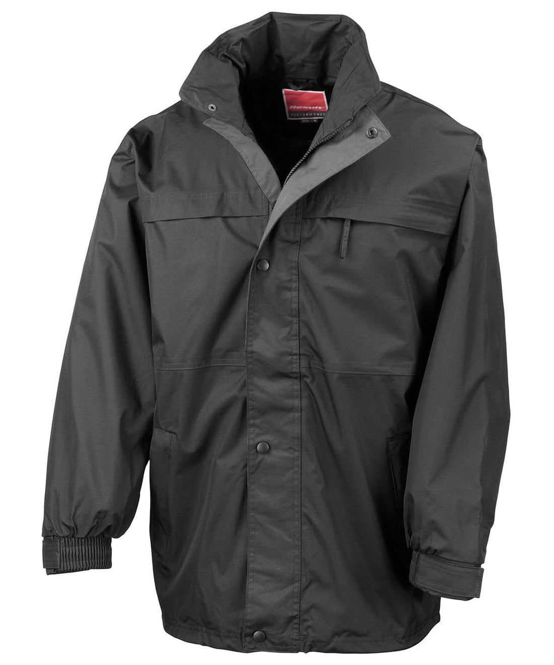 Result Multi function midweight jacket RE67A - Black Grey - Customisable Jacket