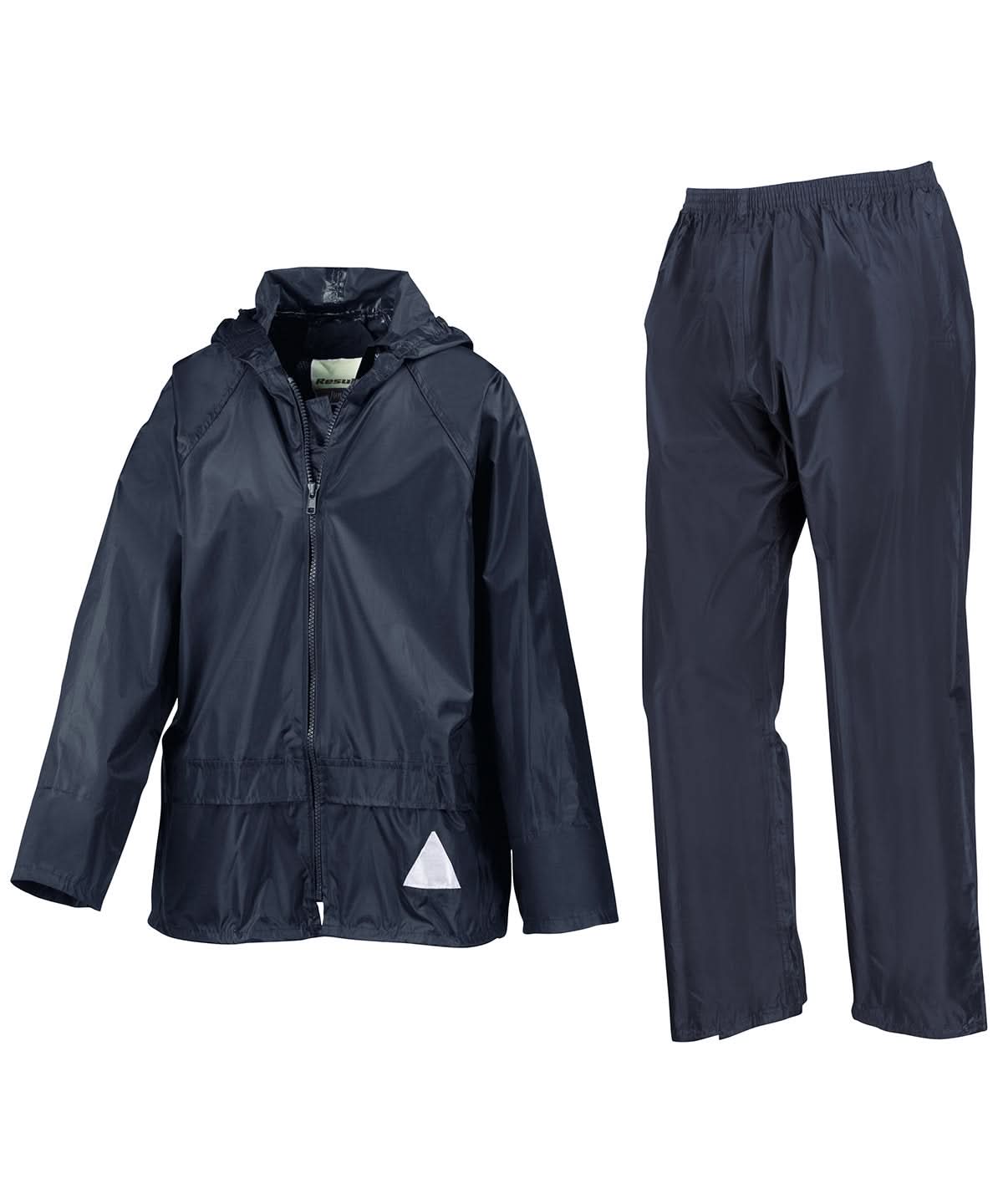 Result Junior waterproof jacket and trouser set RE95J - Navy - Customisable Jacket