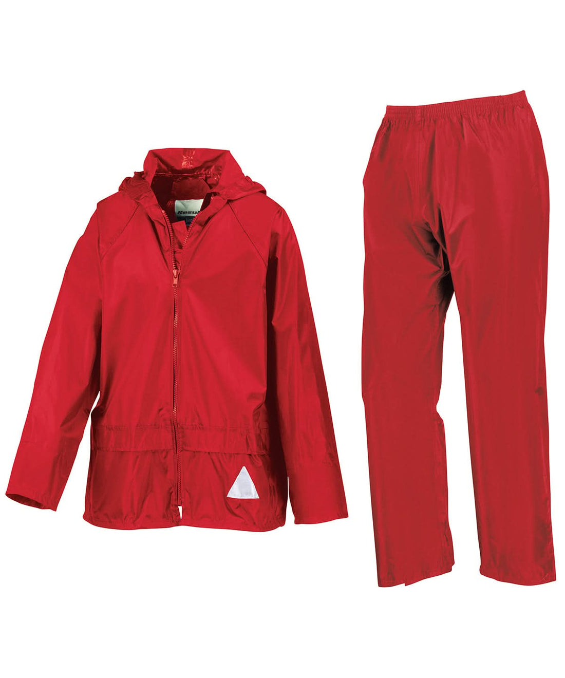 Result Junior waterproof jacket and trouser set RE95J - Red - Customisable Jacket