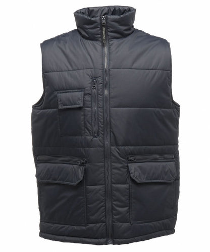 Regatta Professional Steller multi zip bodywarmer RG074 - Navy - Customisable Bodywarmers