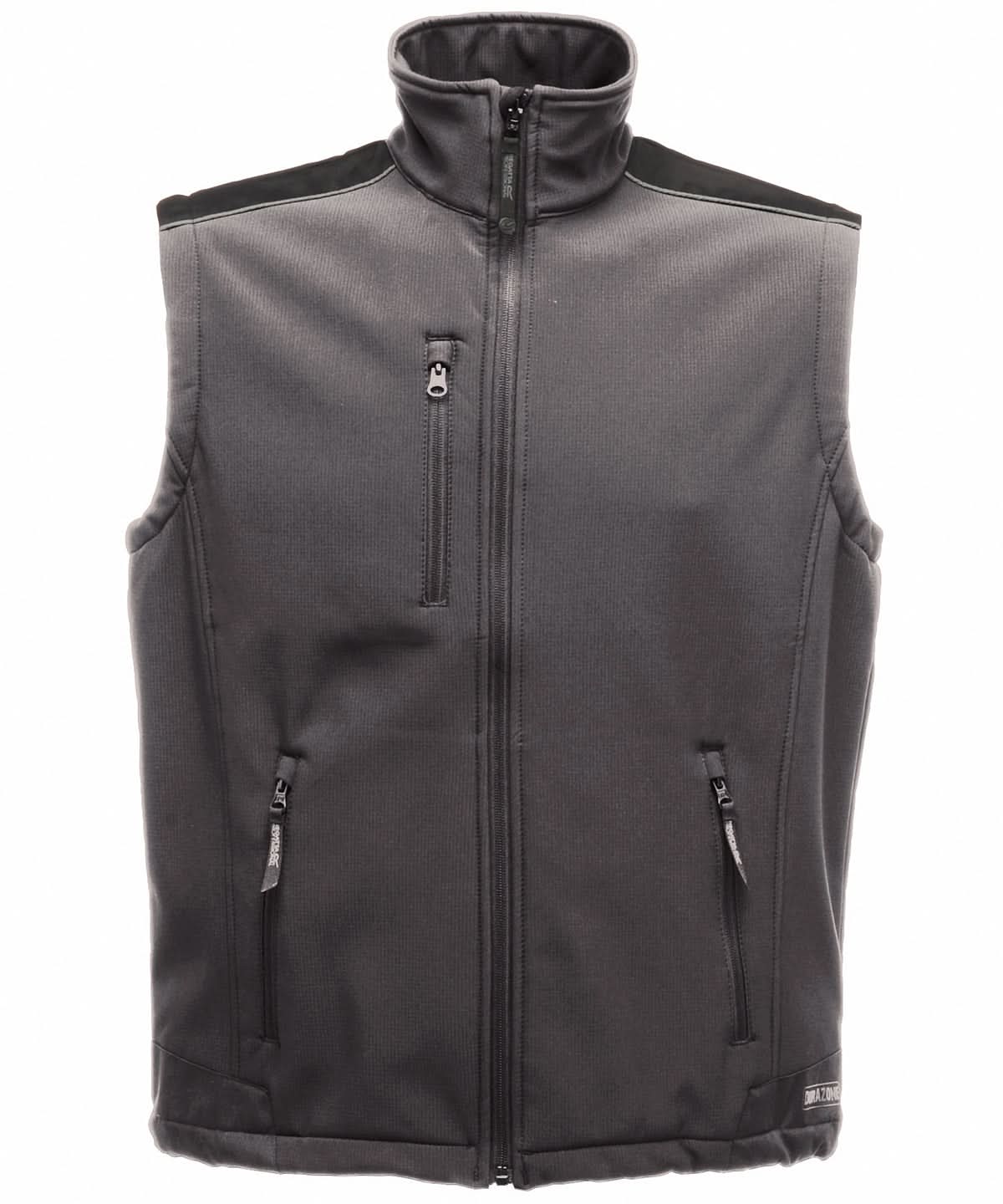 Regatta Professional Sandstorm workwear softshell bodywarmer RG079 - Seal Grey - Customisable Bodywarmers