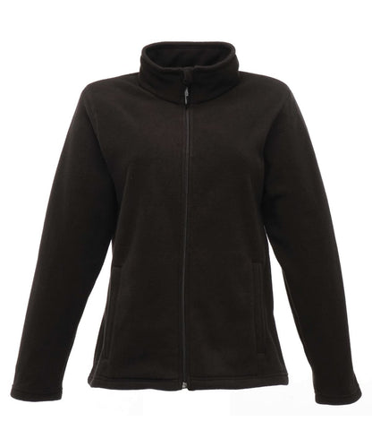 Regatta Professional Womens full zip microfleece RG140 - Black - Customisable Fleece