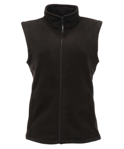 Regatta Professional Womens microfleece bodywarmer RG186 - Black - Customisable Bodywarmers