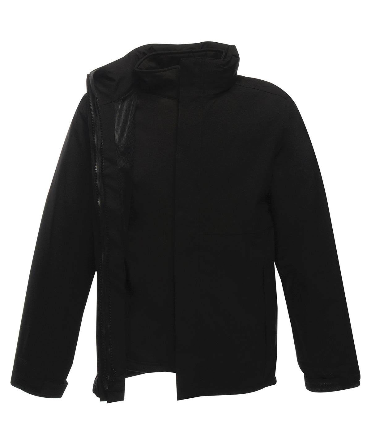 Regatta Mens Kingsley 3 in 1 Jacket - TRA143 - Black - Customisable Jacket