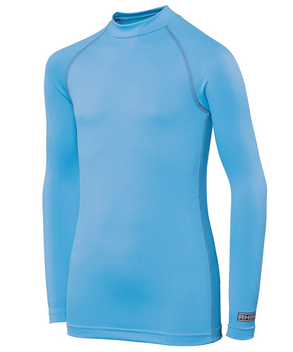 Rhino baselayer long sleeve juniors RH01B - Light Blue - Customisable Baselayers