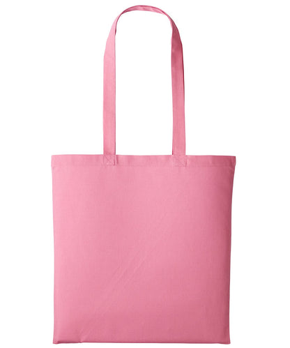 Nutshell Cotton shopper long handle RL100 - Pastel Pink One size - Customisable Bags