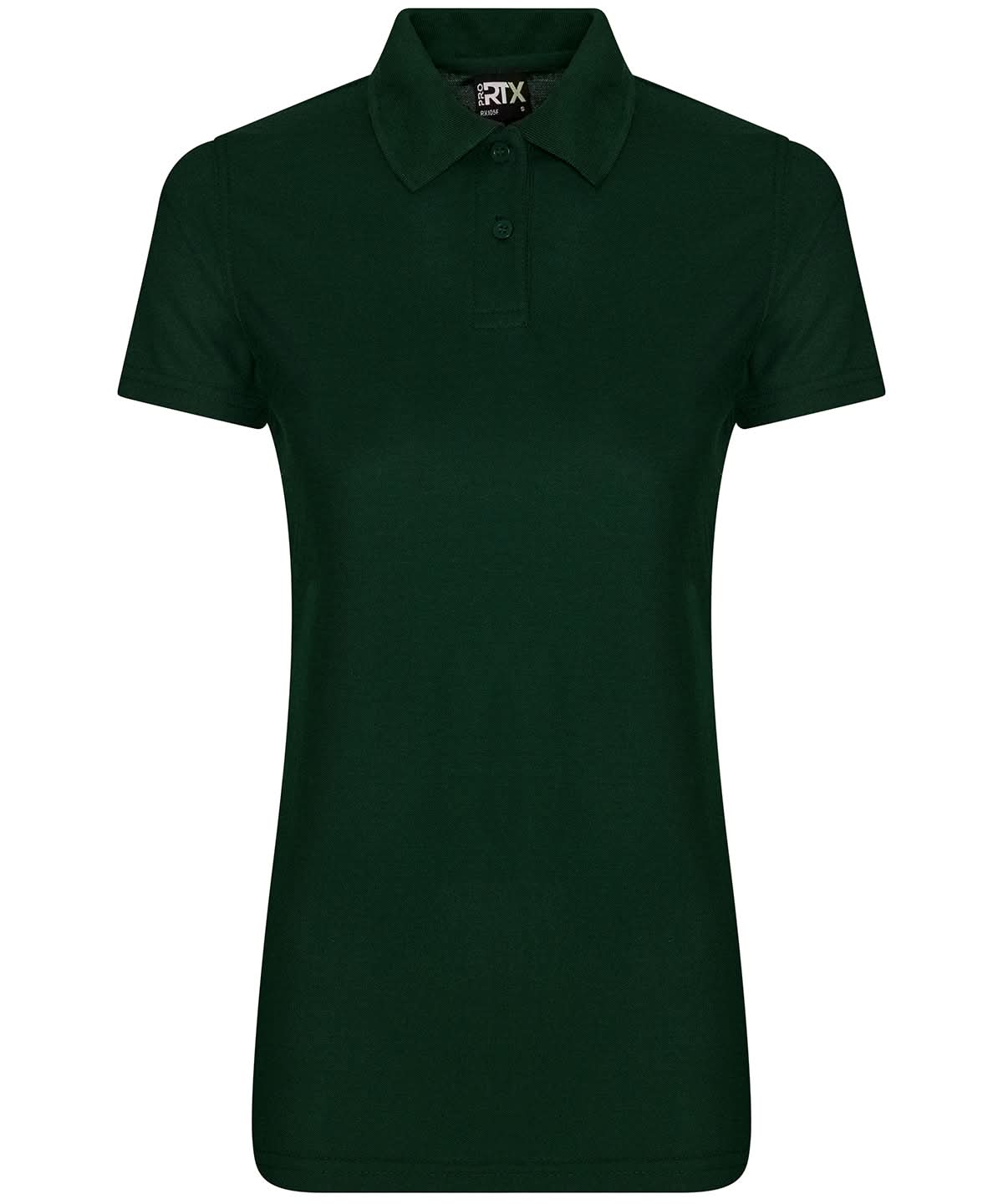 ProRTX Womens pro polyester polo RX05F - Bottle Green - Customisable Polos