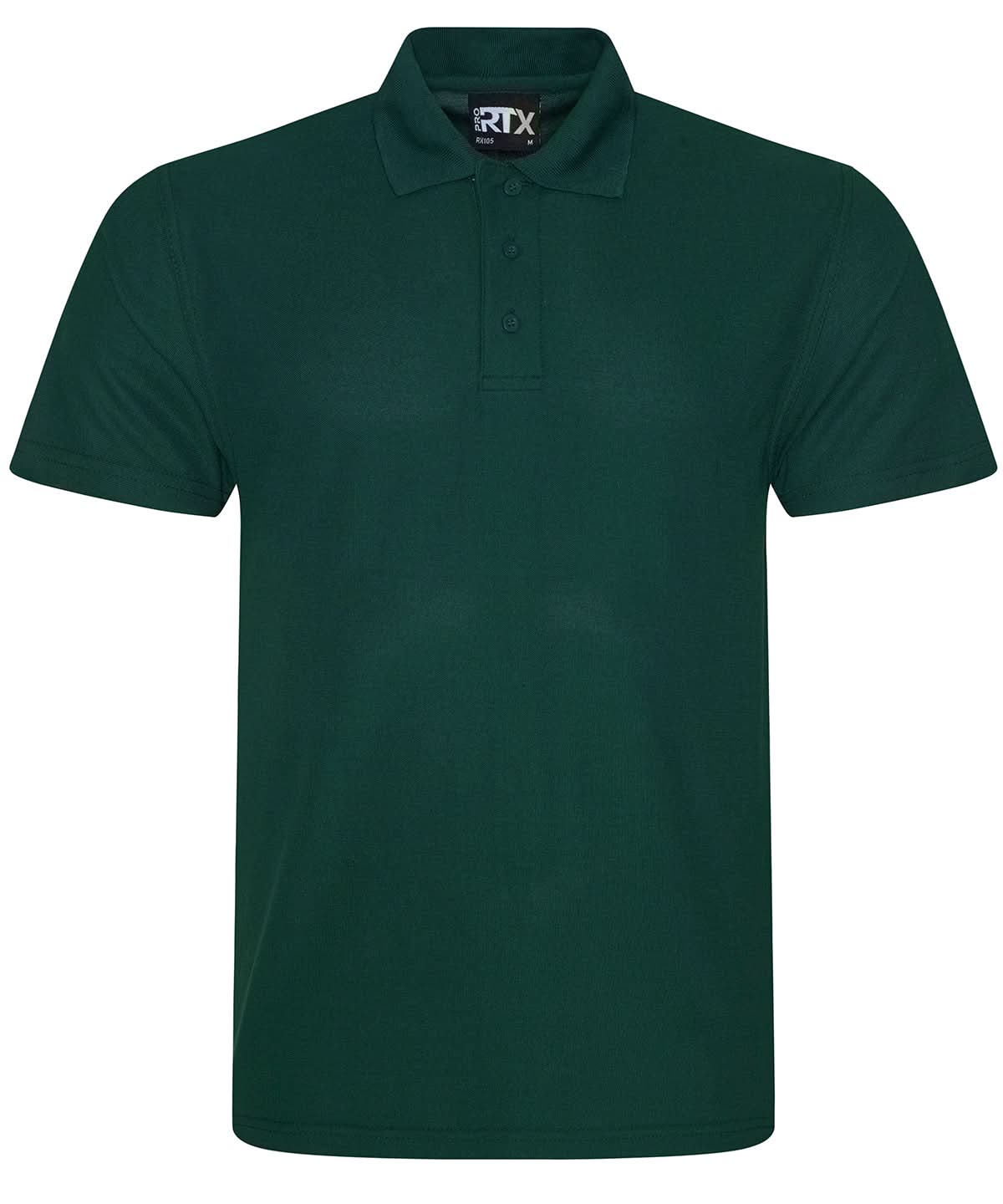ProRTX Pro polyester polo RX105 - Bottle Green M - Customisable Polos