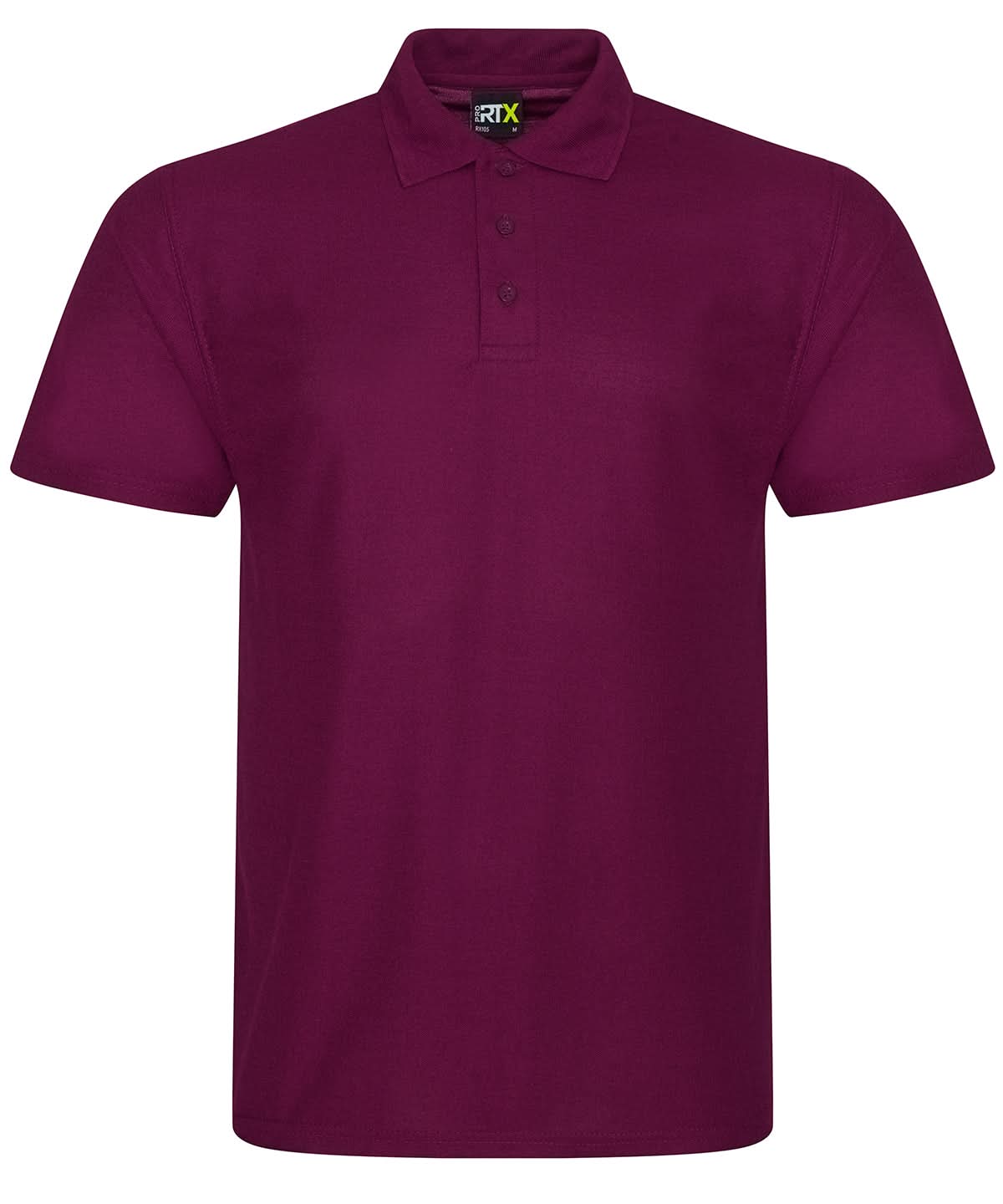 ProRTX Pro polyester polo RX105 - Burgundy - Customisable Polos