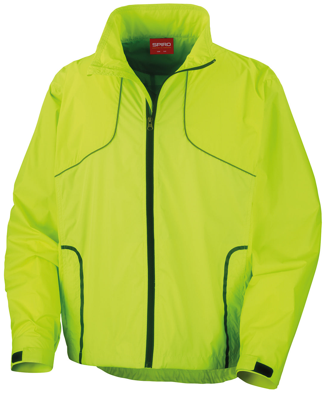 Spiro Crosslite trail and track jacket - S185X - Neon Lime - Customisable Jackets