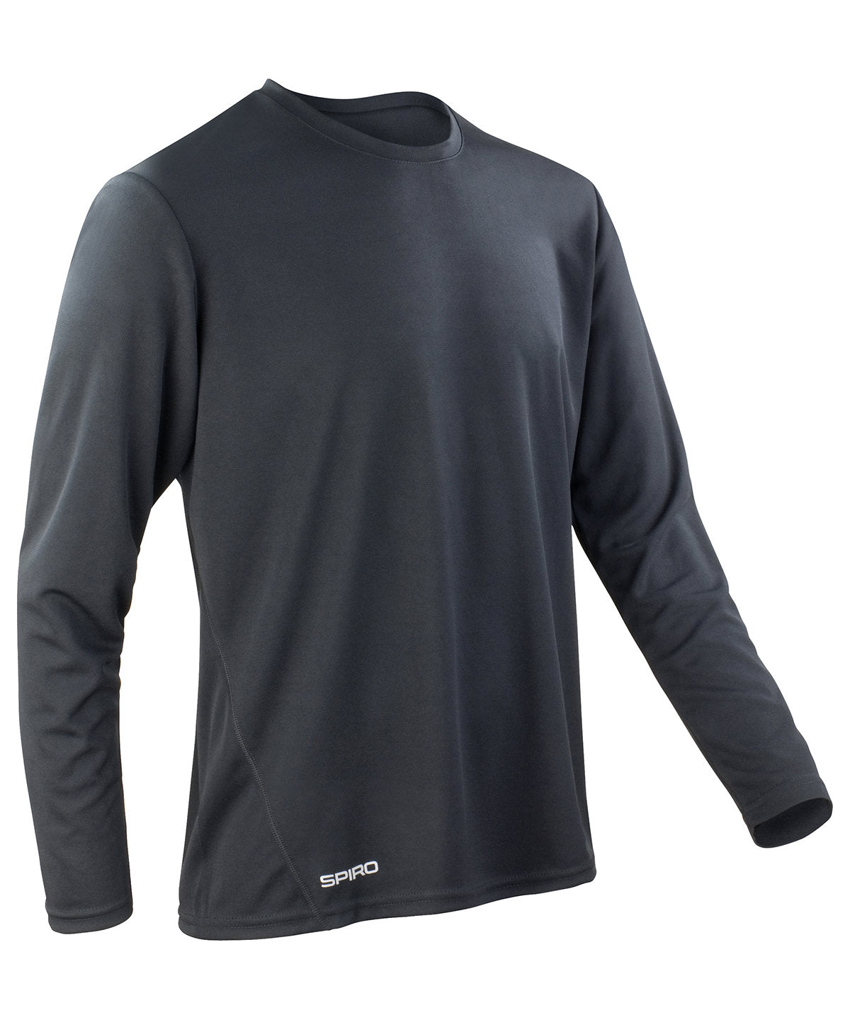 Spiro quick-dry long sleeve t-shirt - S254M - Black - Customisable T-Shirts