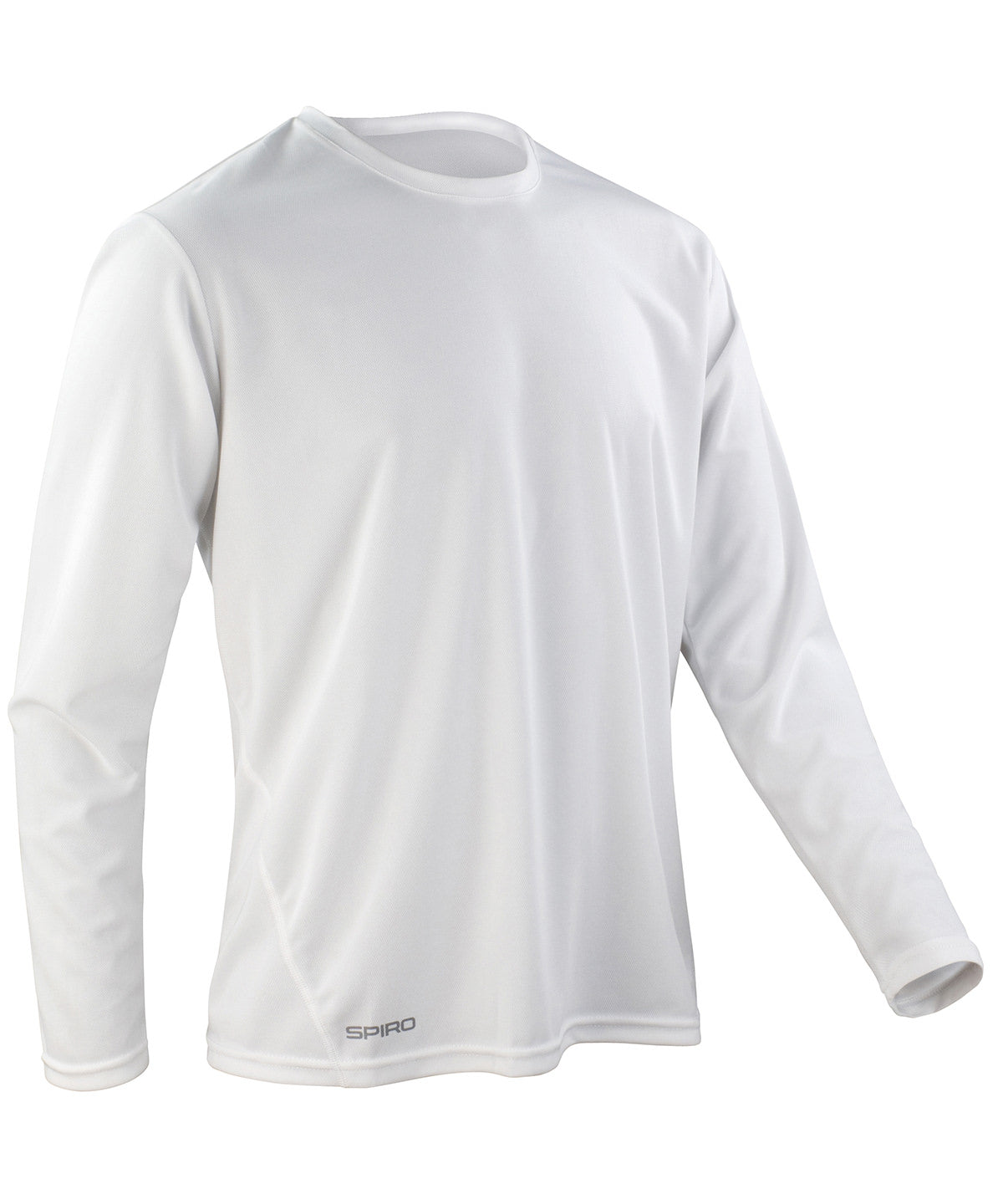Spiro quick-dry long sleeve t-shirt - S254M - White - Customisable T-Shirts