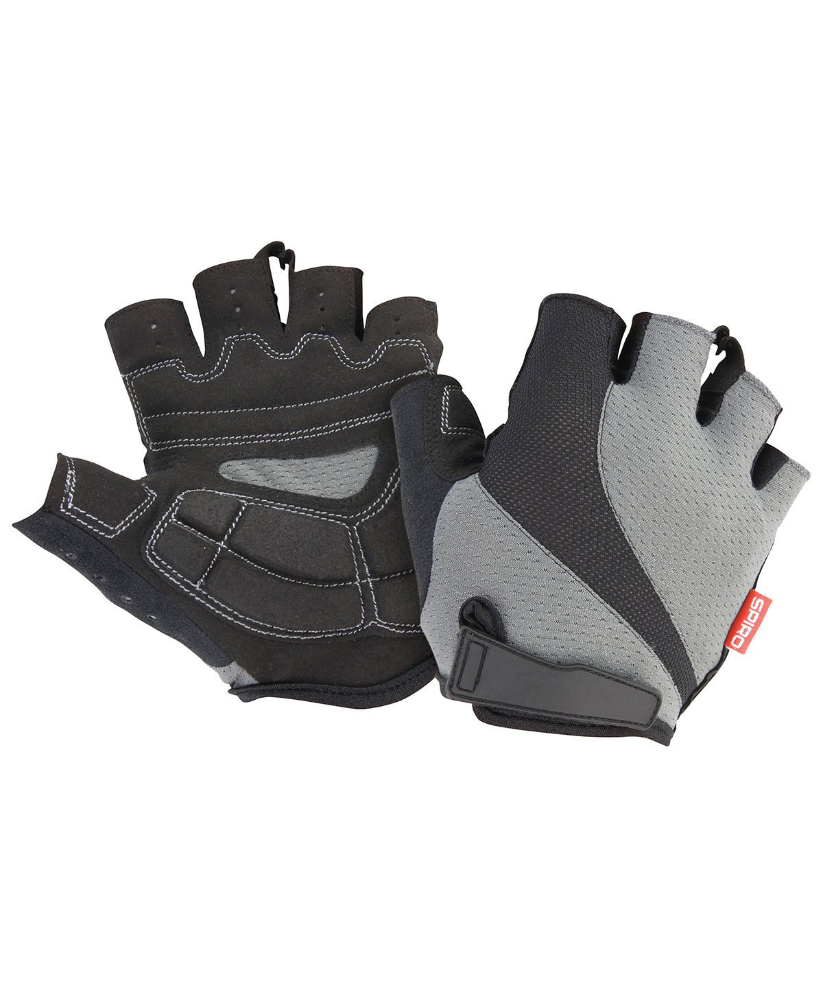 Spiro short glove - S257X - Grey Black - Customisable Gloves