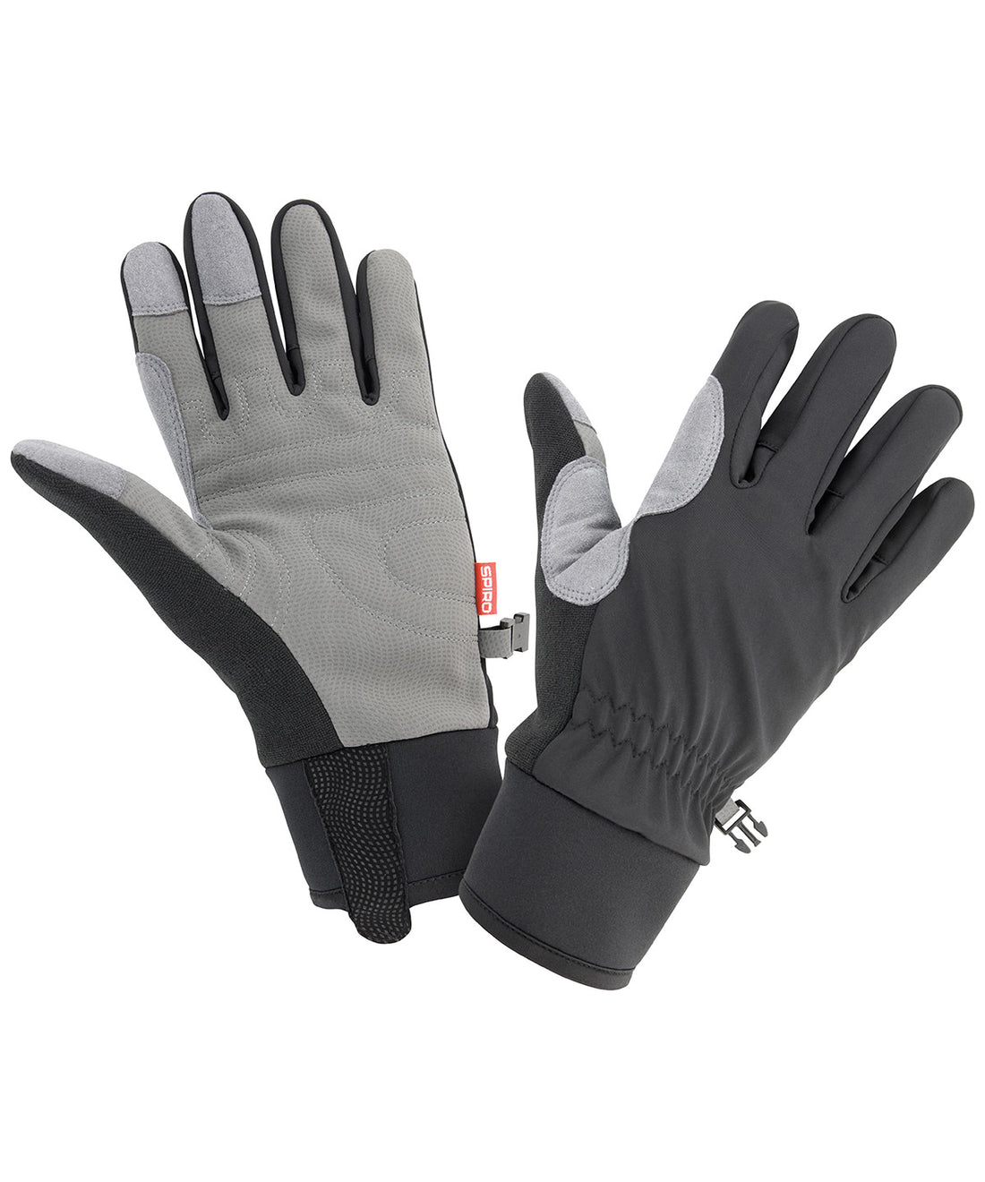 Spiro long glove - S258X - Black Grey - Customisable Gloves