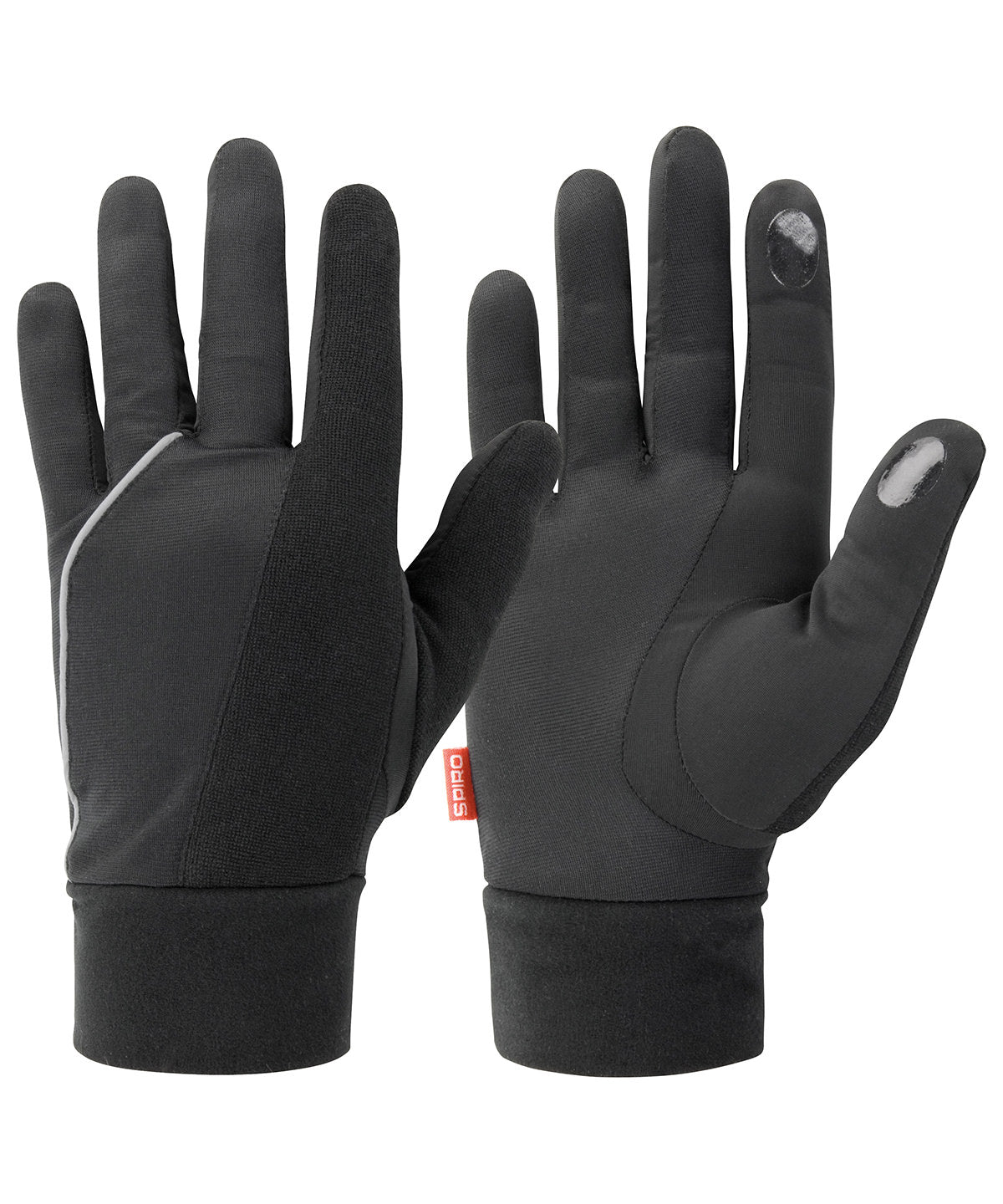 Elite running gloves - S267X - Black - Customisable Gloves