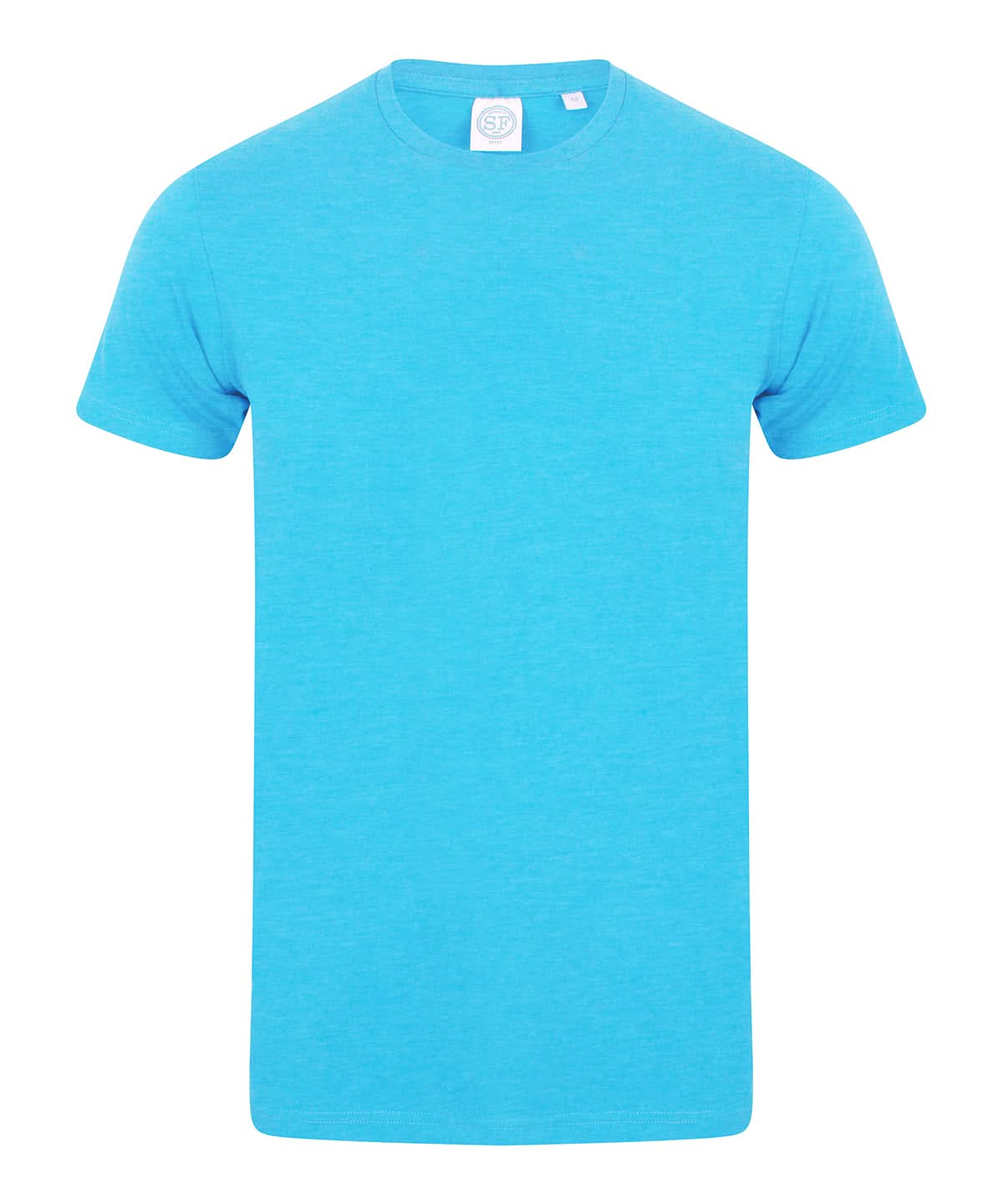 SF Mens feel good stretch t shirt 121 SF121 - Surf Blue M - Customisable T-Shirt