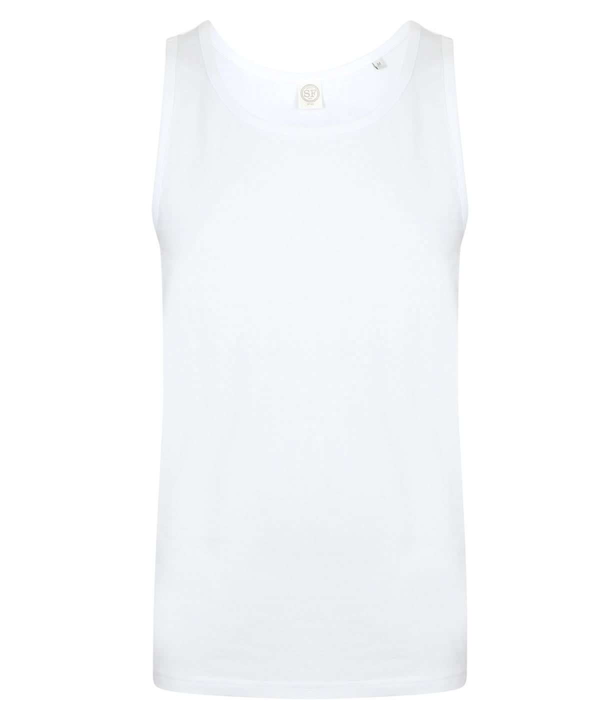 SF Feel good stretch vest 123 SF123 - White XL - Customisable Vest