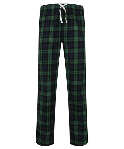 Navy/Green Check