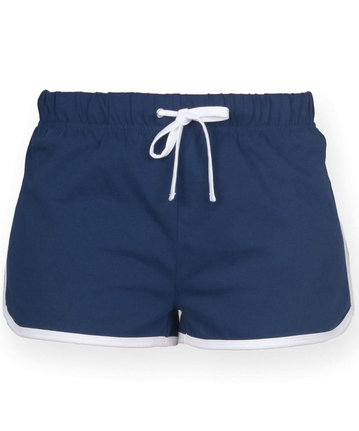 SF Womens retro shorts SK069 - Navy White - Customisable Shorts