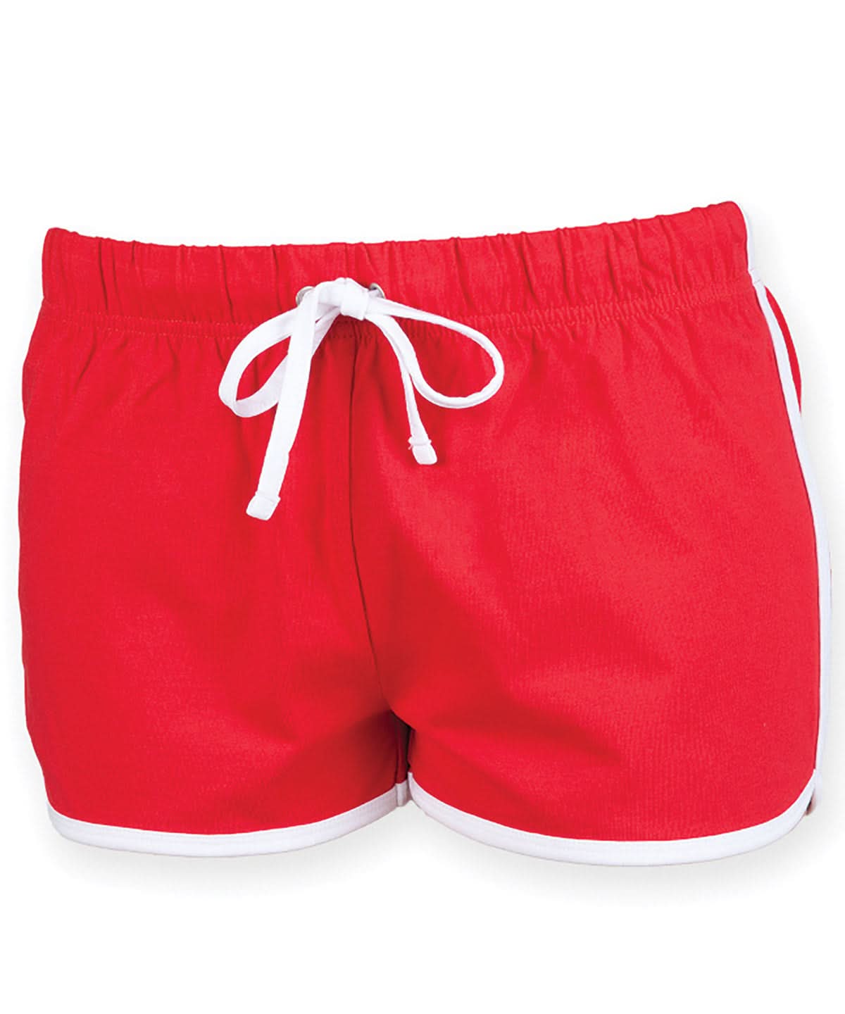 SF Womens retro shorts SK069 - Red White - Customisable Shorts