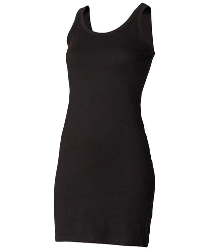 SF Extra long stretch tank SK104 - Black - Customisable T-Shirt