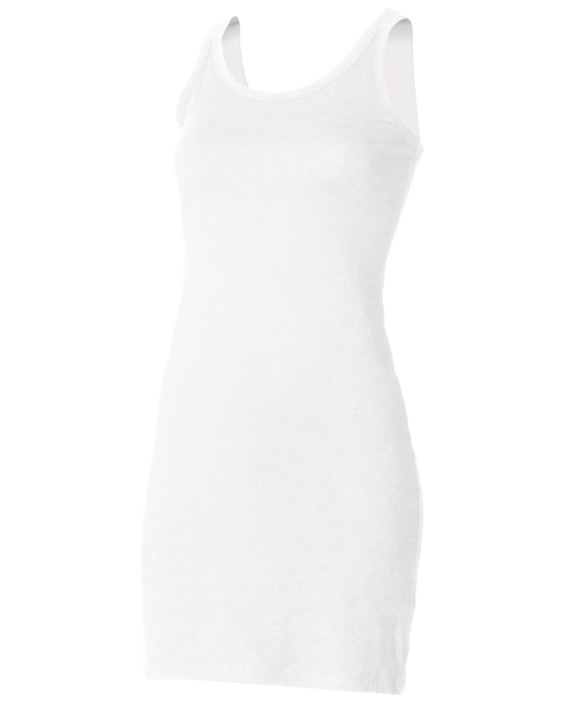 SF Extra long stretch tank SK104 - White - Customisable T-Shirt