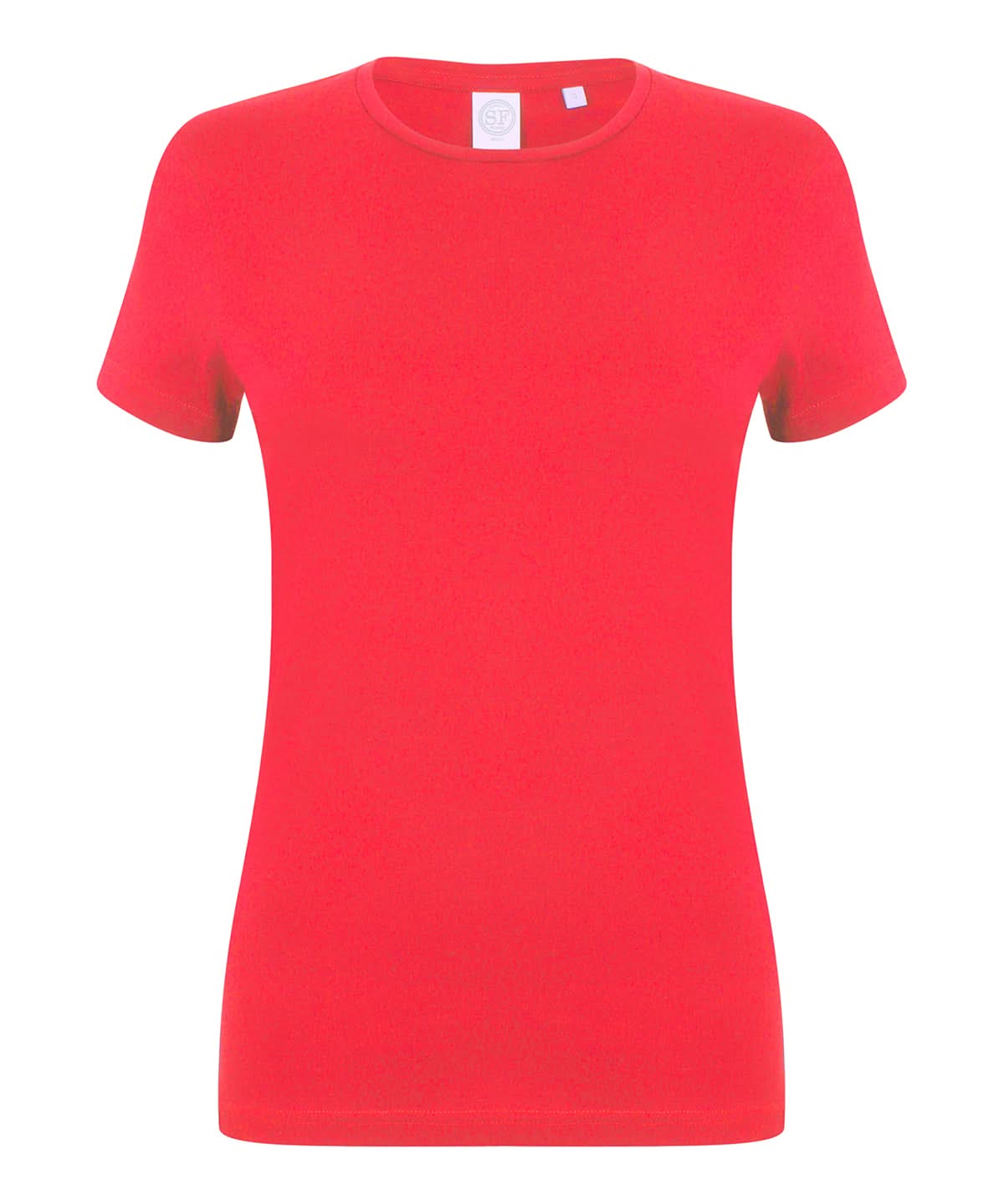 SF Feel good womens stretch t shirt SK121 - Bright Red XL - Customisable T-Shirt