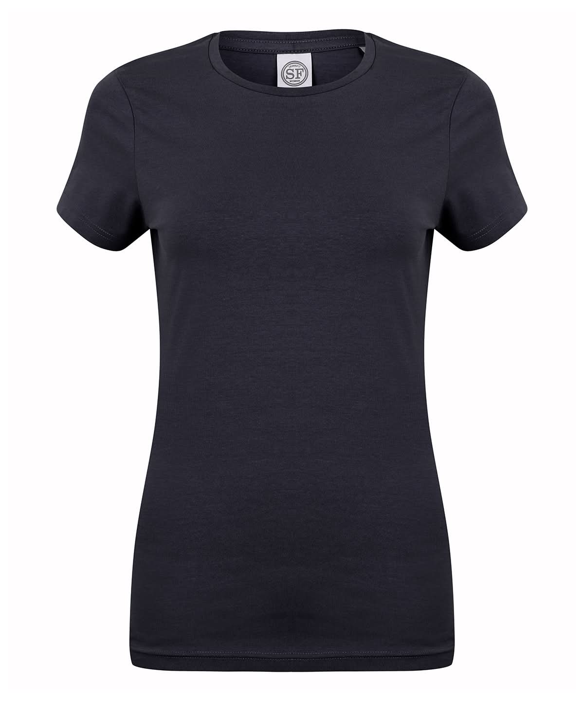 SF Feel good womens stretch t shirt SK121 - Navy - Customisable T-Shirt