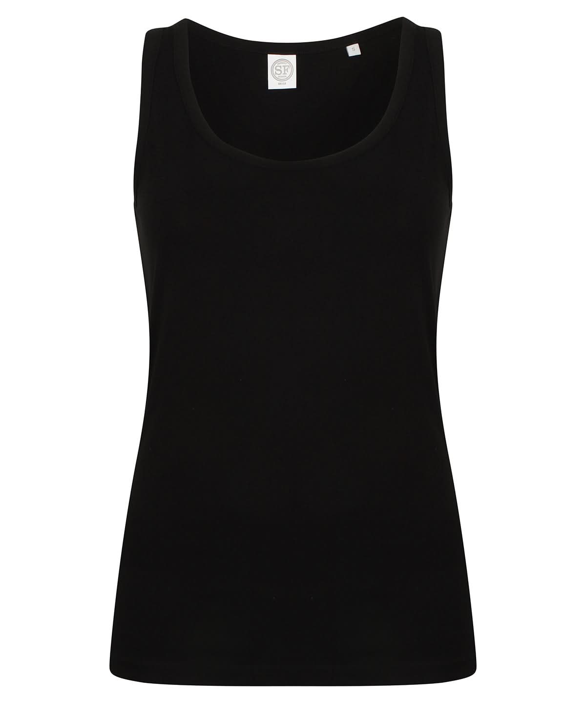 SF Womens feel good stretch vest SK123 - Black - Customisable Vest