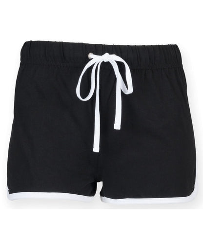 SF Kids retro shorts SM069 - Black White - Customisable Shorts