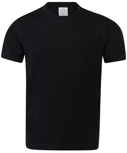 SF Kids feel good stretch T SM121 - Black - Customisable T-Shirt
