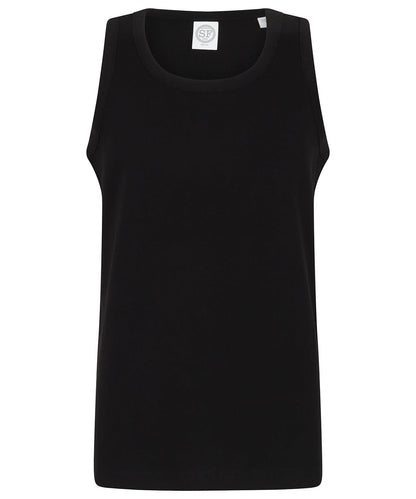 SF Kids feel good stretch vest SM123 - Black - Customisable Kids Vest