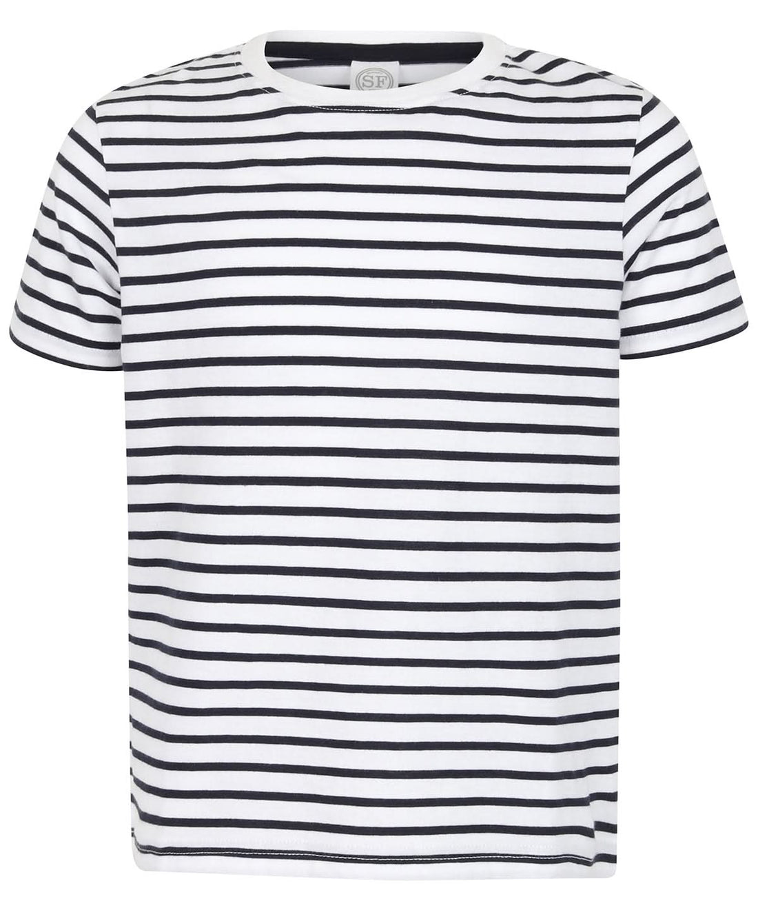 SF Kids striped T SM202 - White Oxford Navy - Customisable T-Shirt