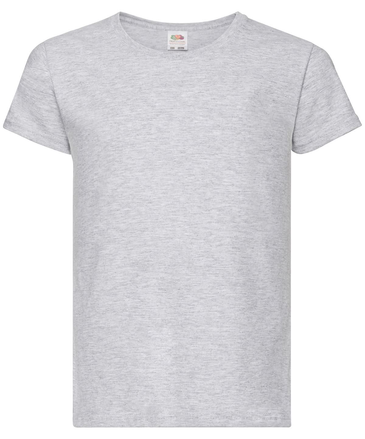Girls Valueweight T Short Sleeve005 - Heather Grey - Customisable T-Shirt