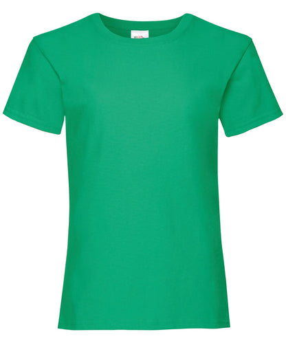 Girls Valueweight T Short Sleeve005 - Kelly Green - Customisable T-Shirt