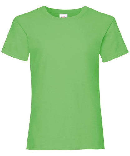 Girls Valueweight T Short Sleeve005 - Lime - Customisable T-Shirt