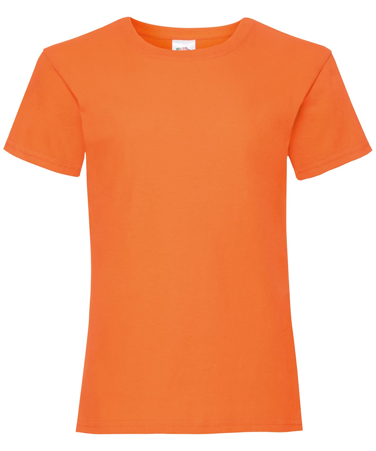 Girls Valueweight T Short Sleeve005 - Orange 3 4 Years - Customisable T-Shirt